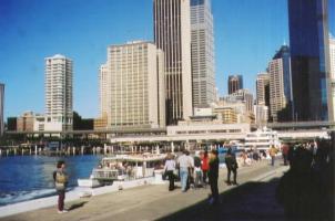 Train station, ferry wharves, and CBD