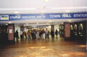 Entrance to Town Hall Station